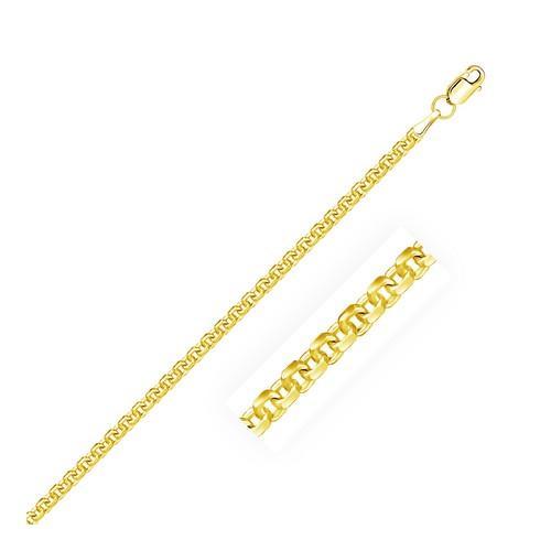 3.0mm 14k Yellow Gold Forsantina Lite Cable Link Chain, size 20''